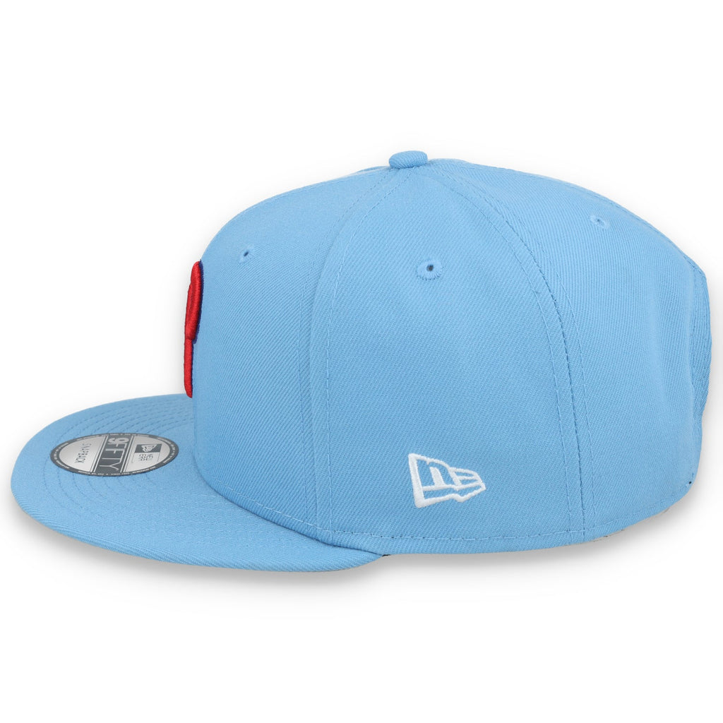 New Era Philadelphia Phillies Evergreen MLB 9Fifty Snapback- Sky Blue product image 4, provided for visual reference and
