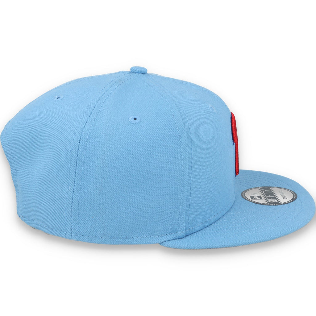 New Era Philadelphia Phillies Evergreen MLB 9Fifty Snapback- Sky Blue product image 6, provided for visual reference and