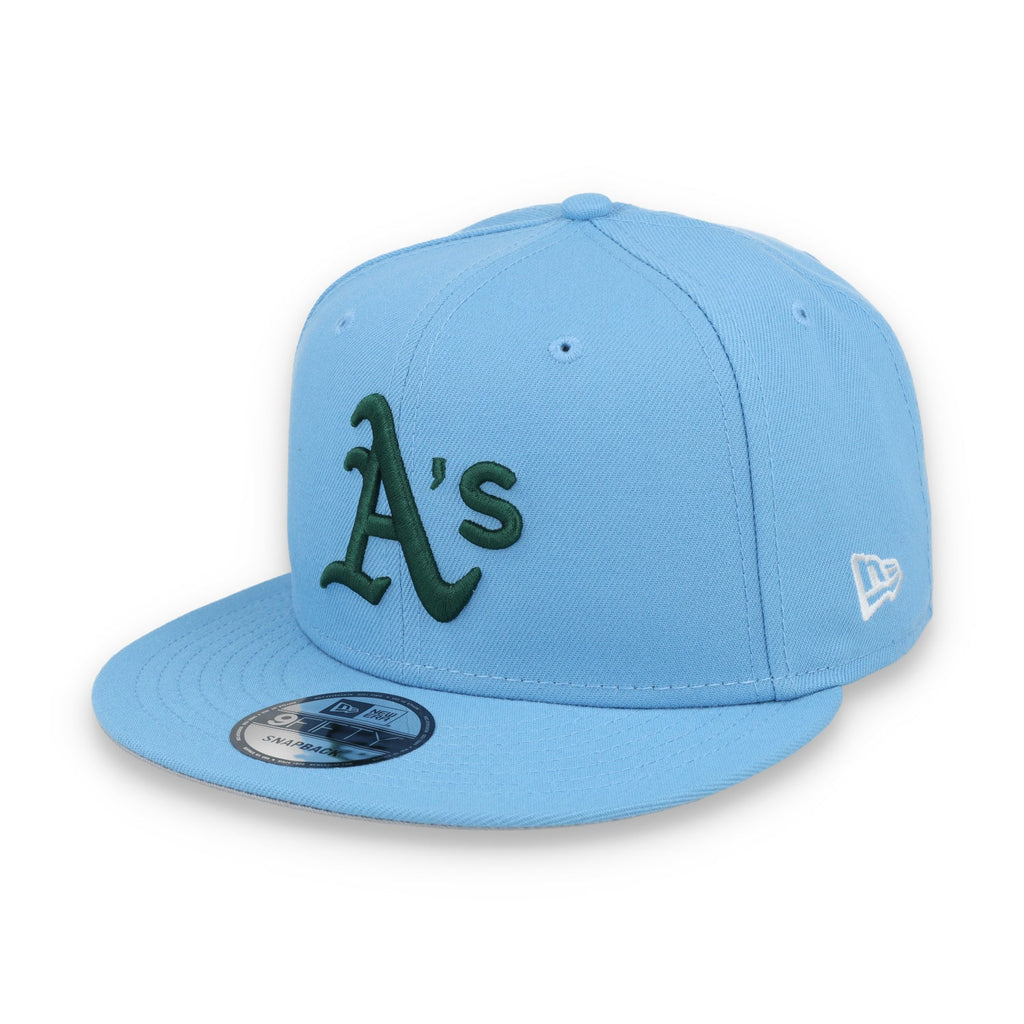 New Era Oakland Athletics MLB Basic 9FIFTY Snapback Hat- evergreen product image 3, provided for visual reference and