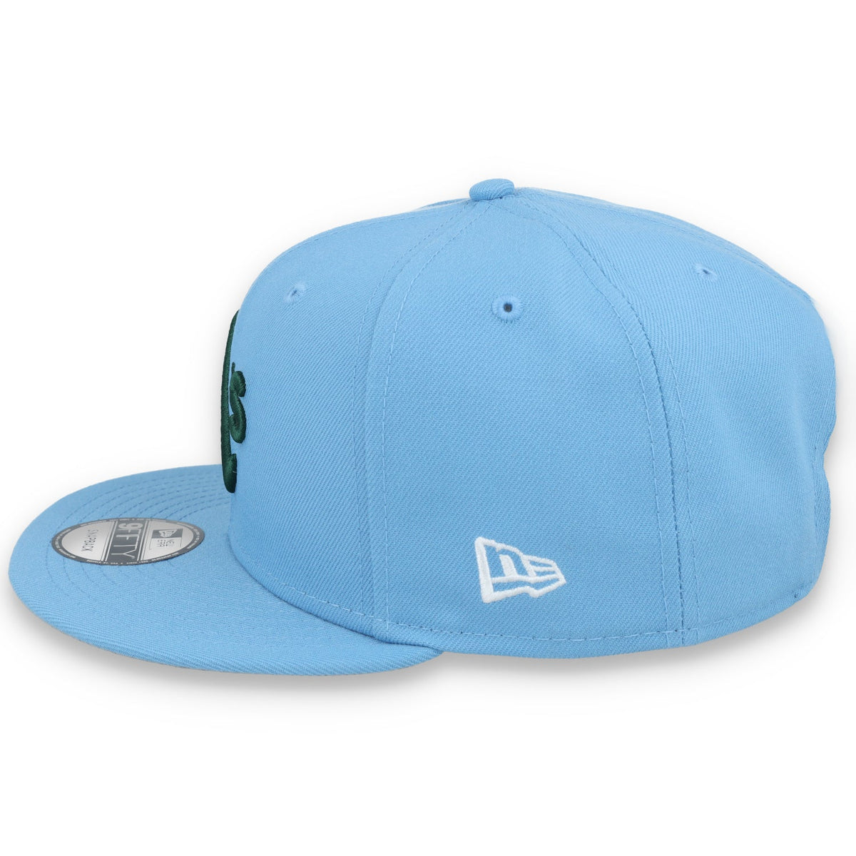 New Era Oakland Athletics MLB Basic 9FIFTY Snapback Hat- evergreen product image 4, provided for visual reference and