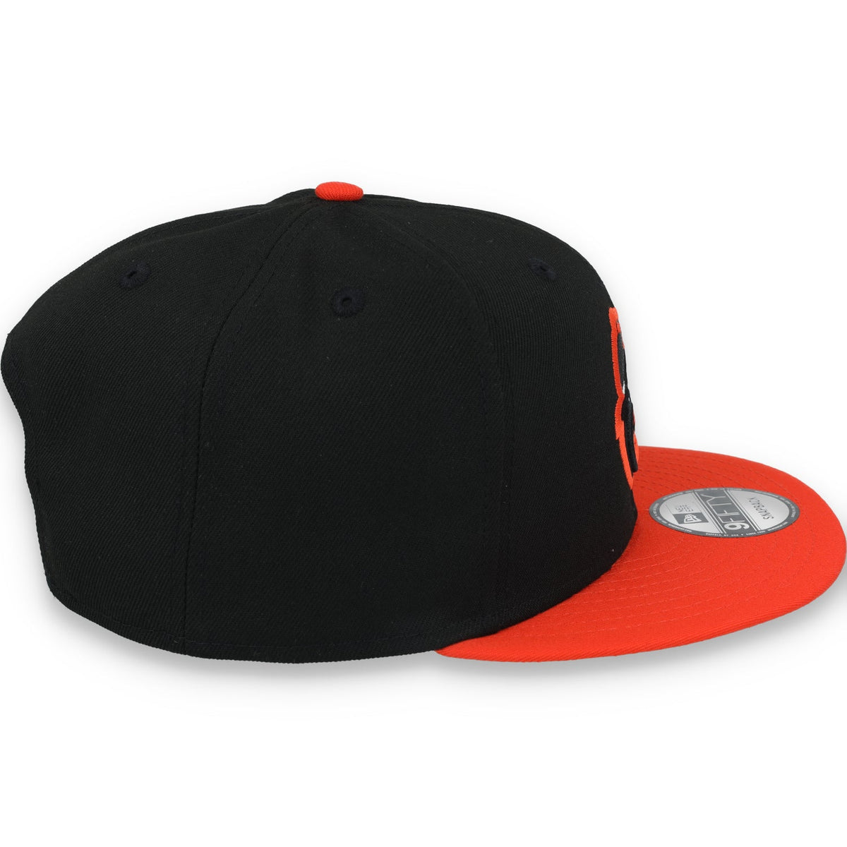 New Era Baltimore Orioles 9Fifty Snapback Hat-Black-orange product image 7, provided for visual reference and product detail