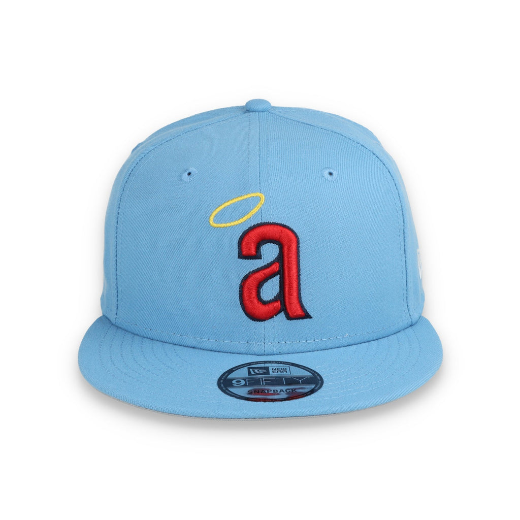 New Era Los Angeles Angels Evergreen 9FIFTY Snapback Hat-Sky Blue product image 2, provided for visual reference and product