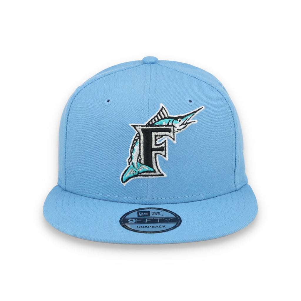 New Era Florida Marlins Cooperstown Evergreen 9FIFTY- Sky Blue product image 2, provided for visual reference and product