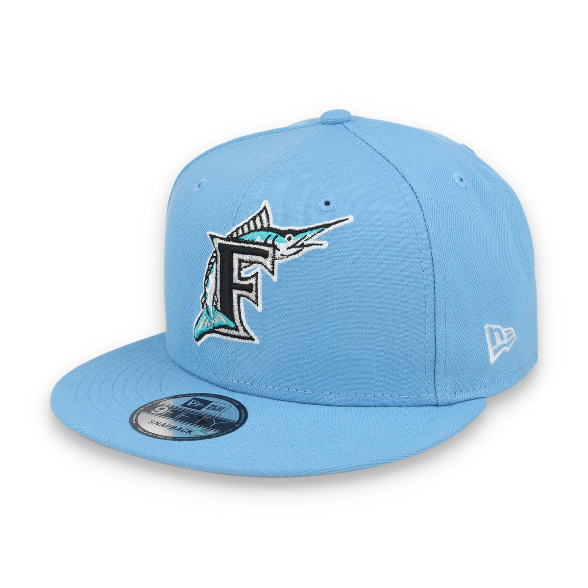 New Era Florida Marlins Cooperstown Evergreen 9FIFTY- Sky Blue product image 3, provided for visual reference and product