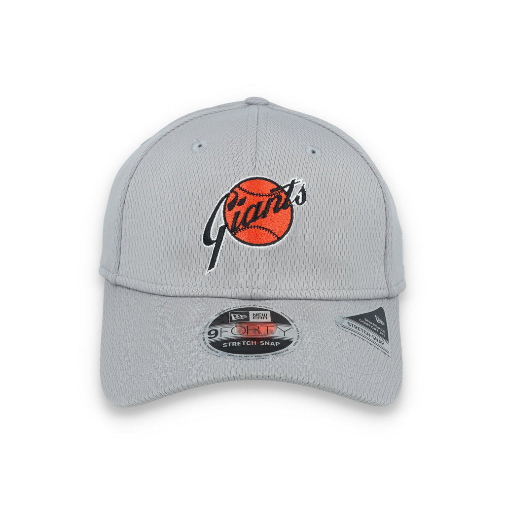 New Era San Francisco Giants Clubhouse 9FORTY Stretch-Snap Hat-Grey product image 1, provided for visual reference and