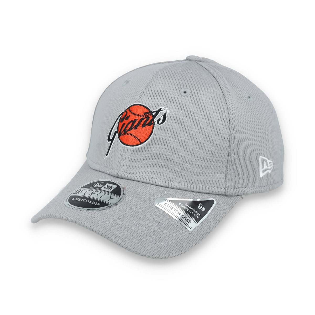 New Era San Francisco Giants Clubhouse 9FORTY Stretch-Snap Hat-Grey product image 6, provided for visual reference and
