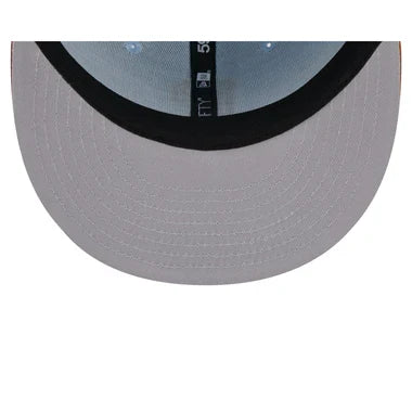 New Era Pittsburgh Pirates Color Pack 59FIFTY Fitted Hat-Light Blue/Rust Orange product image 5, provided for visual
