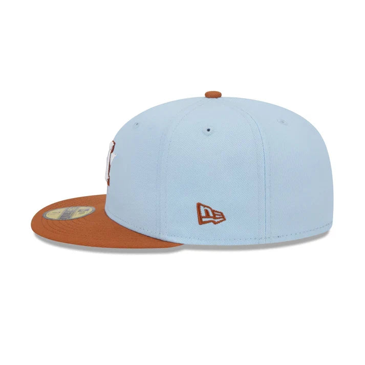 New Era Houston Astros Color Pack 59FIFTY Fitted Hat-Light Blue/Rust Orange product image 5, provided for visual reference