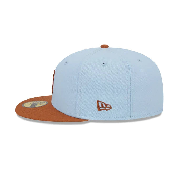New Era Boston Red Sox Color Pack 59FIFTY Fitted Hat-Light Blue/Rust Orange product image 5, provided for visual reference