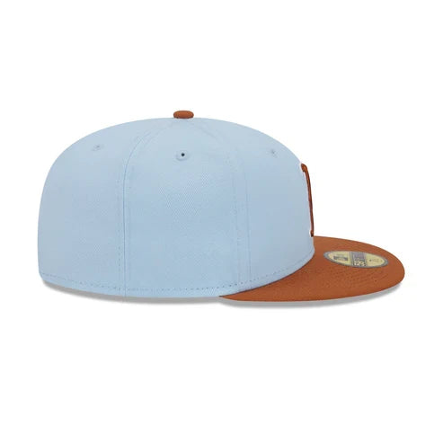 New Era Boston Red Sox Color Pack 59FIFTY Fitted Hat-Light Blue/Rust Orange product image 4, provided for visual reference