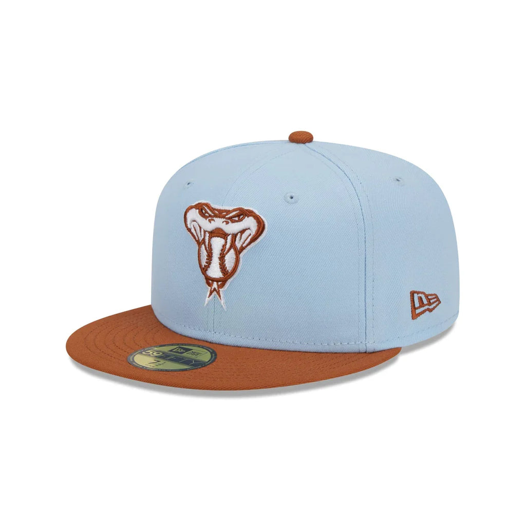 New Era Arizona Diamondbacks Color Pack 59FIFTY Fitted Hat-Light Blue/Rust Orange product image 2, provided for visual