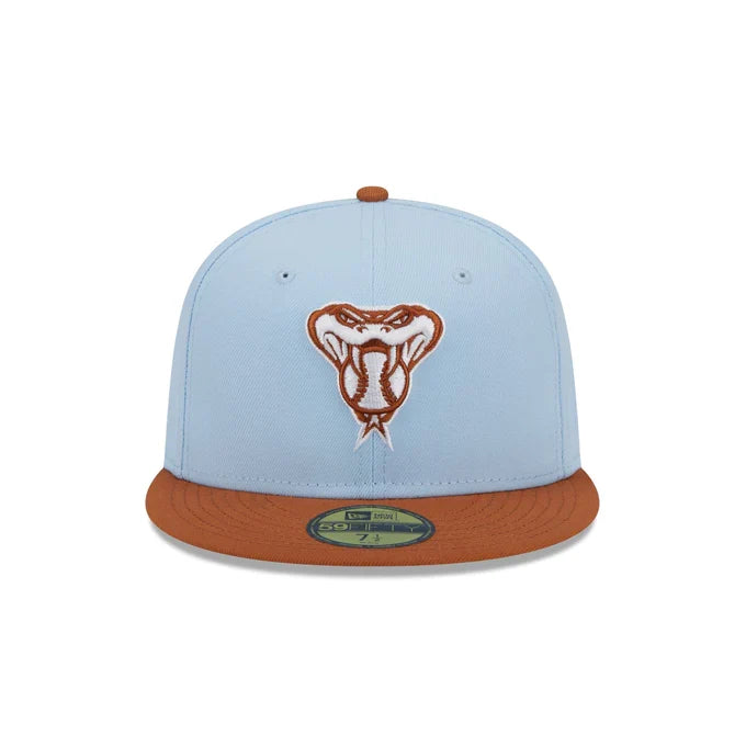 New Era Arizona Diamondbacks Color Pack 59FIFTY Fitted Hat-Light Blue/Rust Orange product image 3, provided for visual