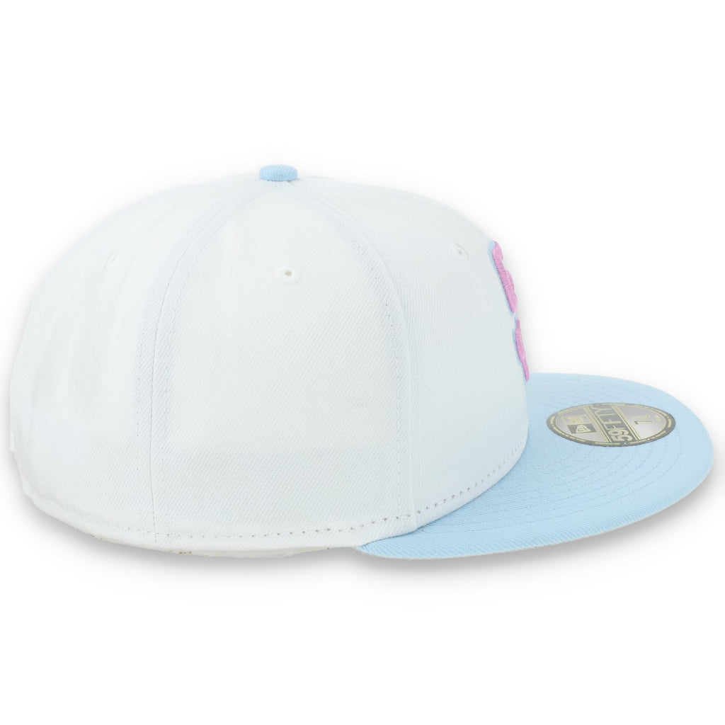 New Era San Diego Padres Color Pack 59FIFTY Fitted Hat-White/Light Blue /Pink product image 6, provided for visual reference