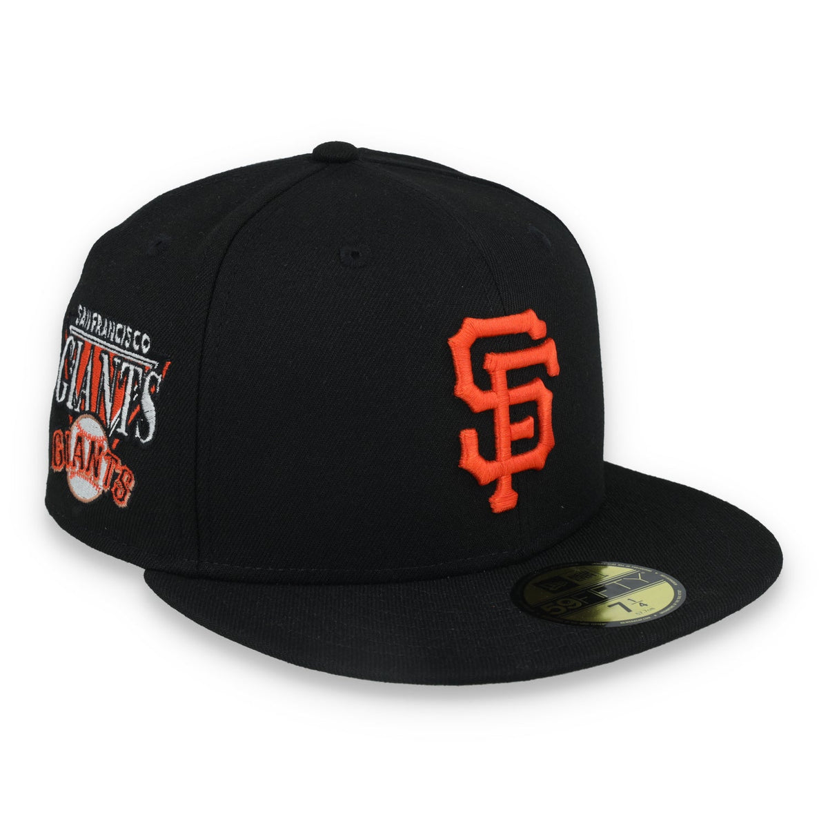 New Era San Francisco Giants Throwback 59FIFTY Fitted Hat product image 1, provided for visual reference and product detail