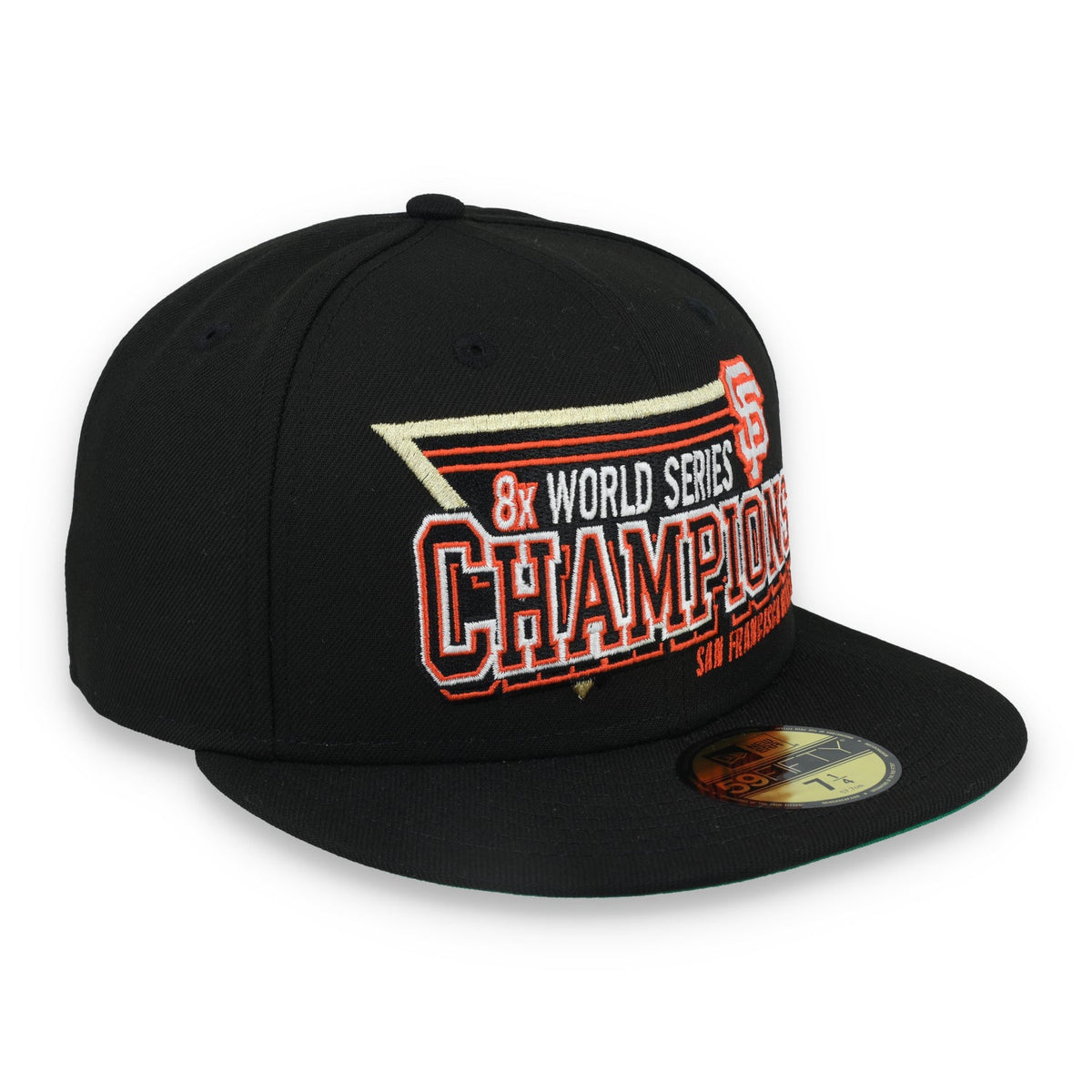 New Era San Francisco Giants 8x Championship Throwback 59FIFTY Fitted Hat product image 1, provided for visual reference and