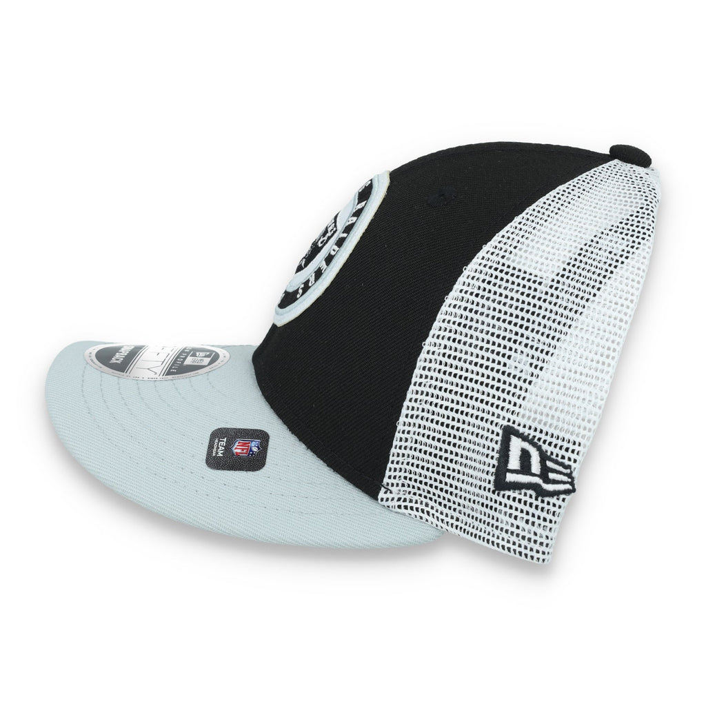 New Era Las Vegas Raiders Throwback Low Profile 9FIFTY Trucker Snapback Hat product image 6, provided for visual reference