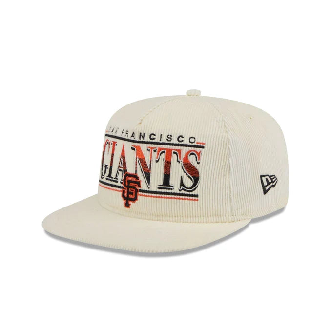 New Era San Francisco Giants Corduroy Throwback The Golfer Snapback Hat product image 2, provided for visual reference and