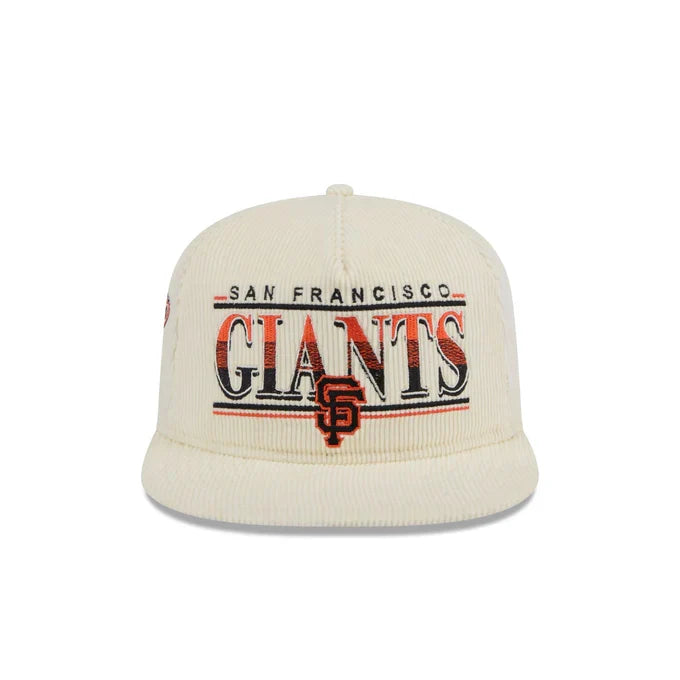 New Era San Francisco Giants Corduroy Throwback The Golfer Snapback Hat product image 3, provided for visual reference and