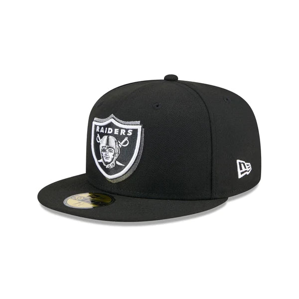 New Era Las Vegas Raiders 2024 NFL Draft 59FIFTY Fitted-Black product image 3, provided for visual reference and product