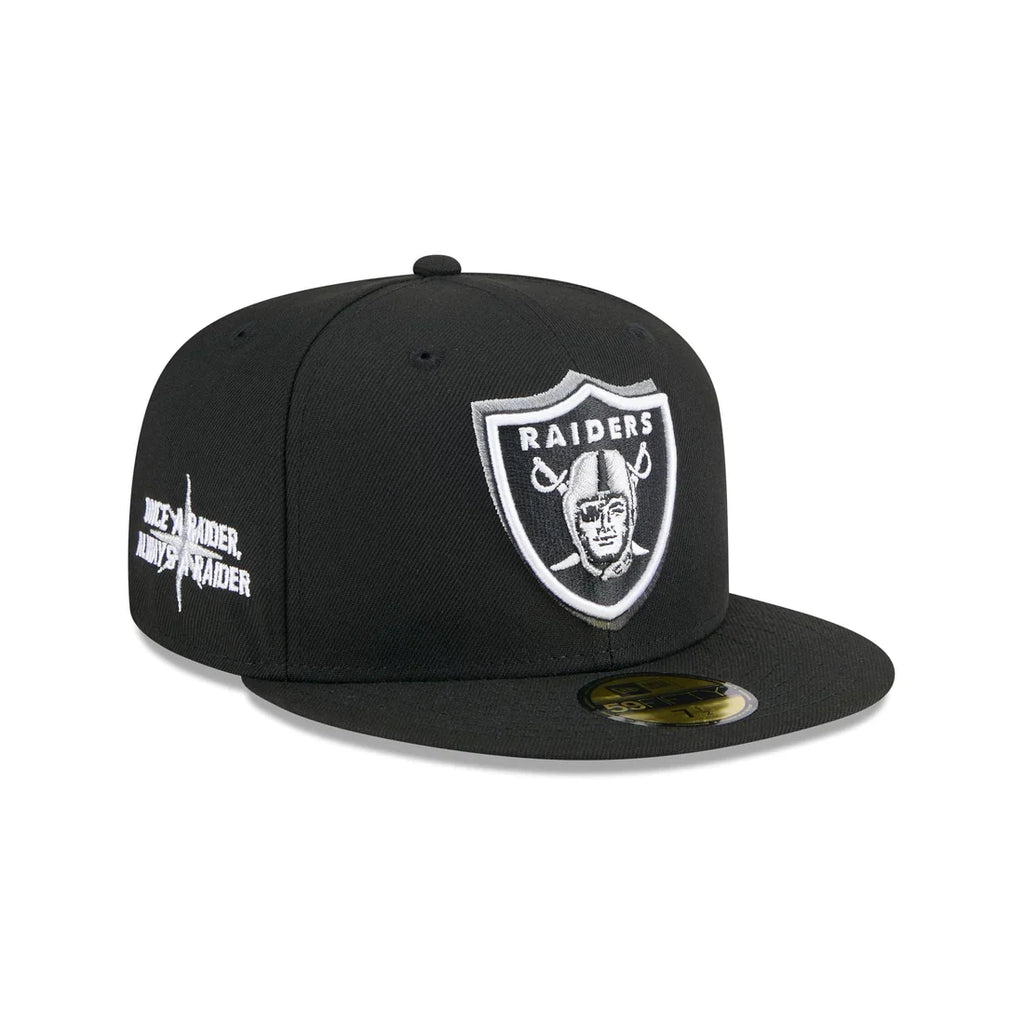 New Era Las Vegas Raiders 2024 NFL Draft 59FIFTY Fitted-Black product image 1, provided for visual reference and product