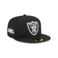 New Era Las Vegas Raiders 2024 NFL Draft 59FIFTY Fitted-Black product image 1, provided for visual reference and product