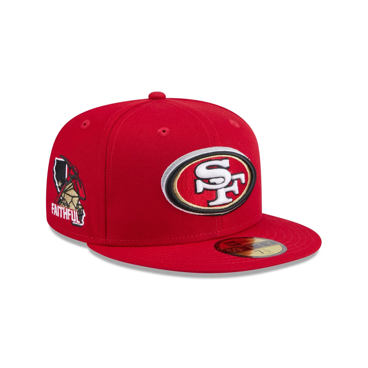 New Era San Francisco 49ers 2024 NFL Draft 59FIFTY Fitted-Red product image 1, provided for visual reference and product