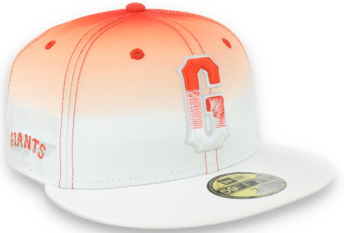 New Era San Francisco Giants City Connect 59FIFTY Fitted Hat-Orange/White product image 1, provided for visual reference and