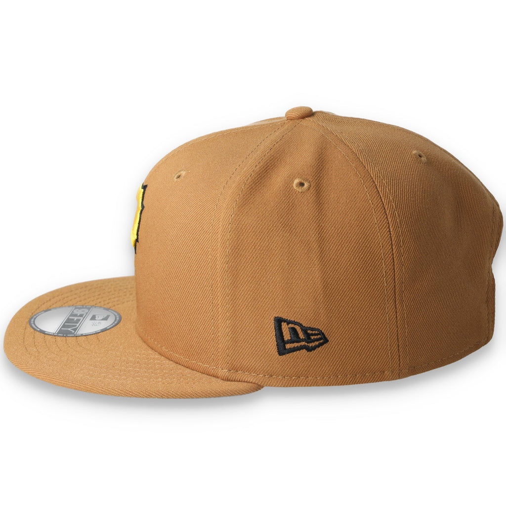 New Era Pittsburgh Pirates Color Pack 9FIFTY Snapback Hat-Light Bronze product image 3, provided for visual reference and