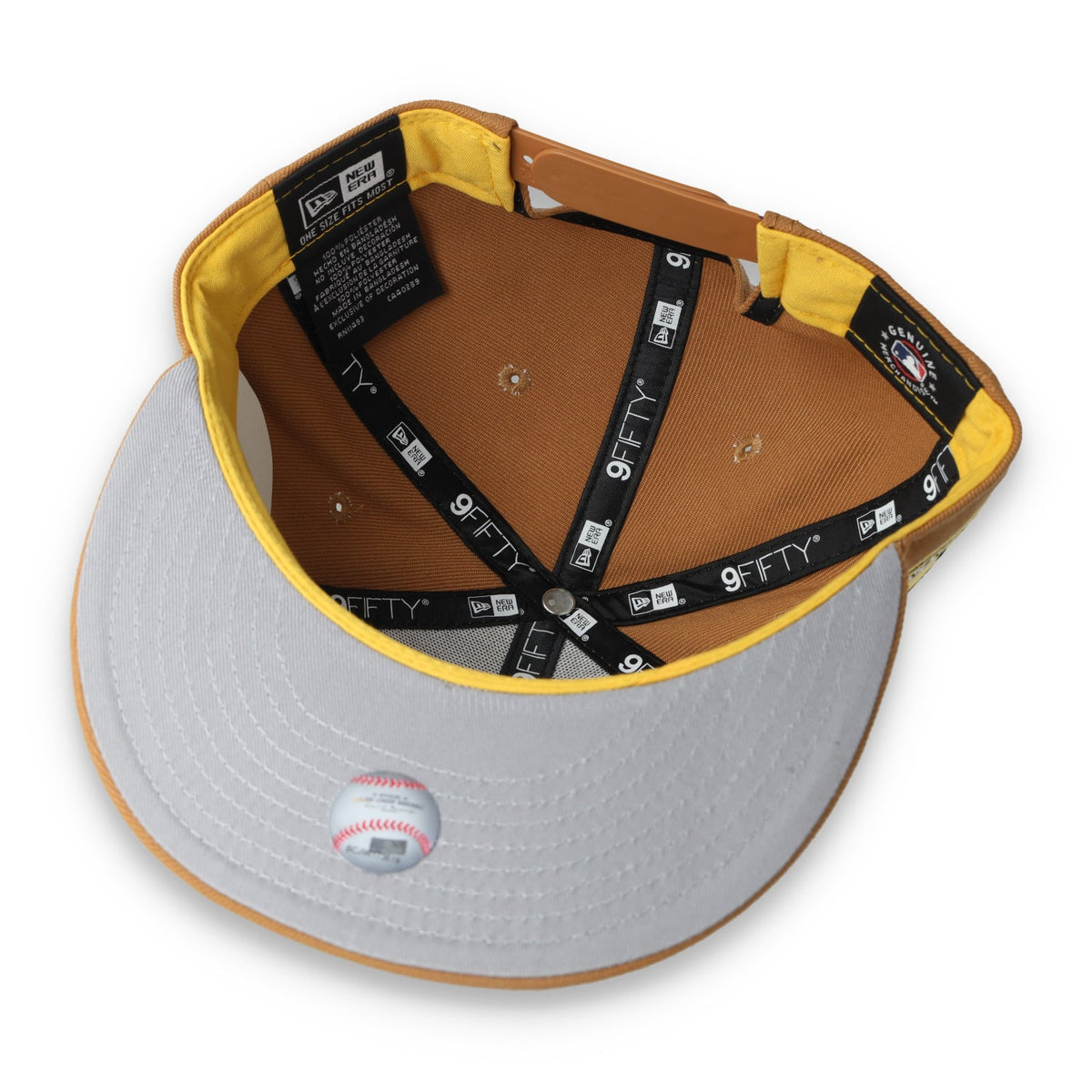 New Era Pittsburgh Pirates Color Pack 9FIFTY Snapback Hat-Light Bronze product image 5, provided for visual reference and