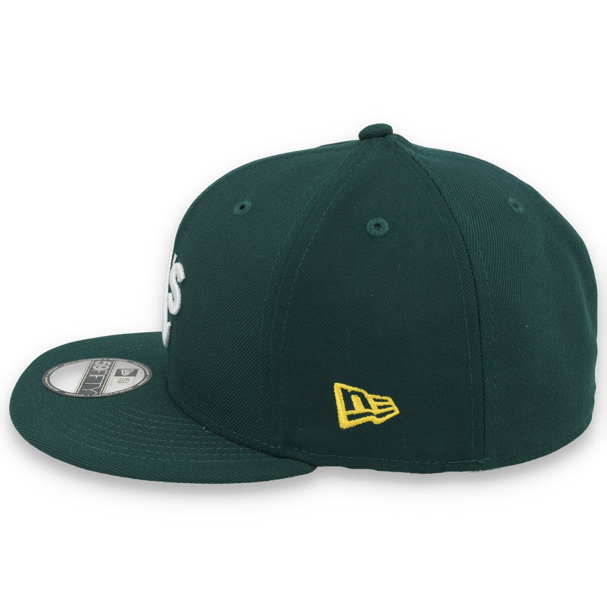 New Era Oakland Athletics Pennant Side Patch 59FIFTY Fitted Hat product image 4, provided for visual reference and product