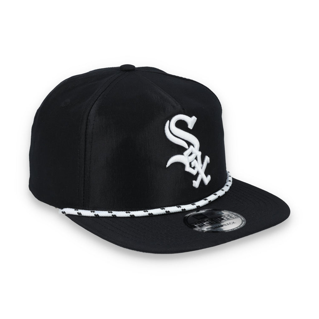 New Era Chicago White Sox Golfer Team Rope Snapback Hat - Black product image 1, provided for visual reference and product