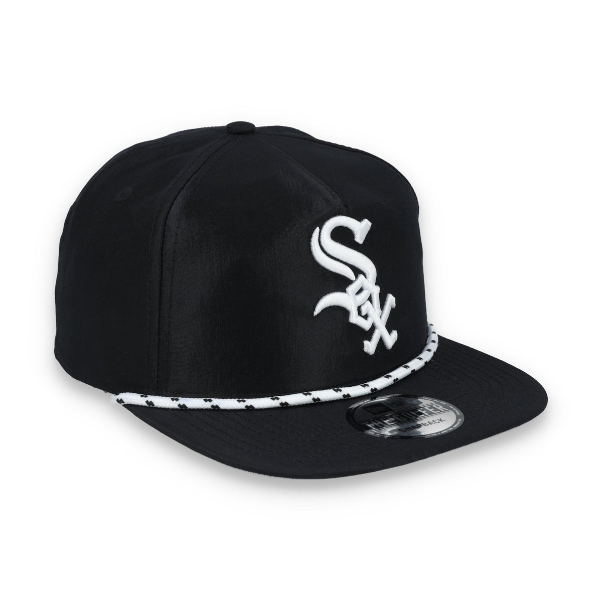New Era Chicago White Sox Golfer Team Rope Snapback Hat - Black product image 1, provided for visual reference and product