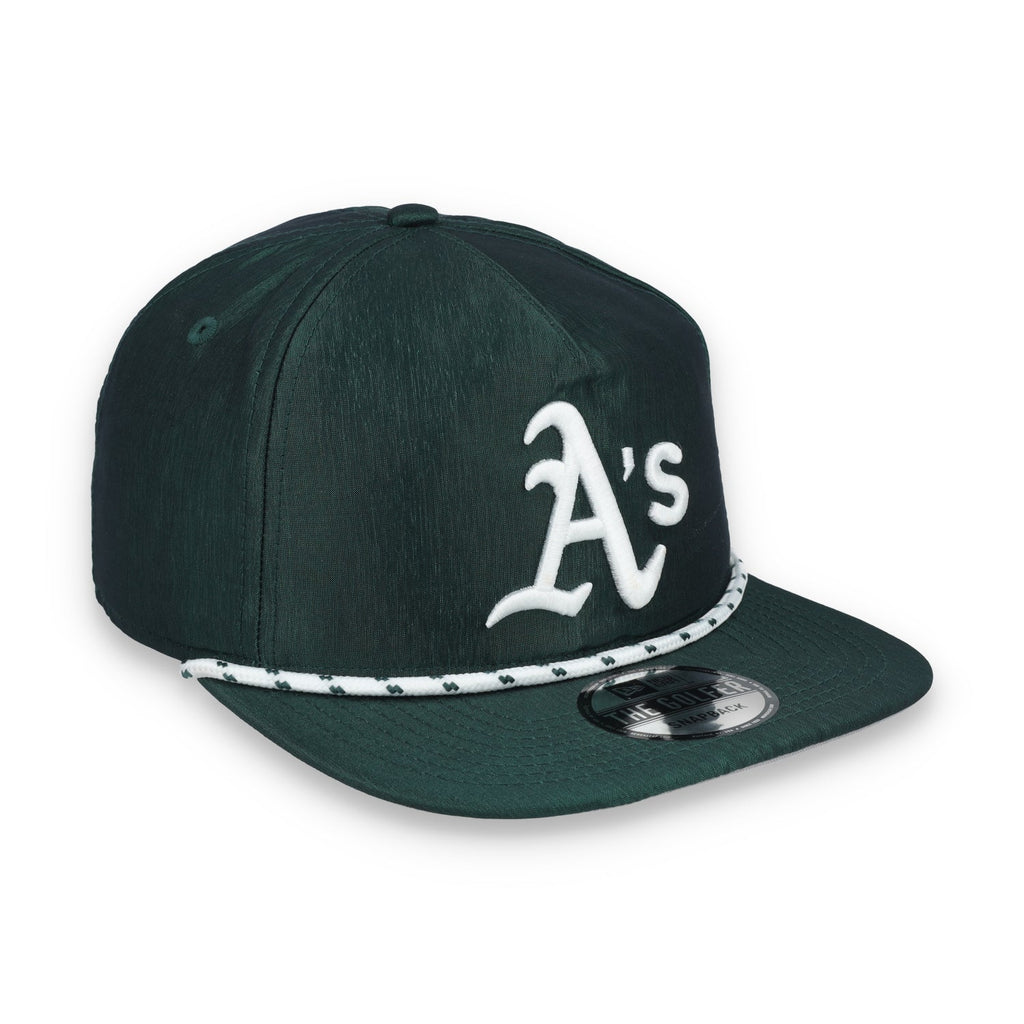 New Era Oakland Athletics Golfer Team Rope Snapback Hat - Green product image 1, provided for visual reference and product