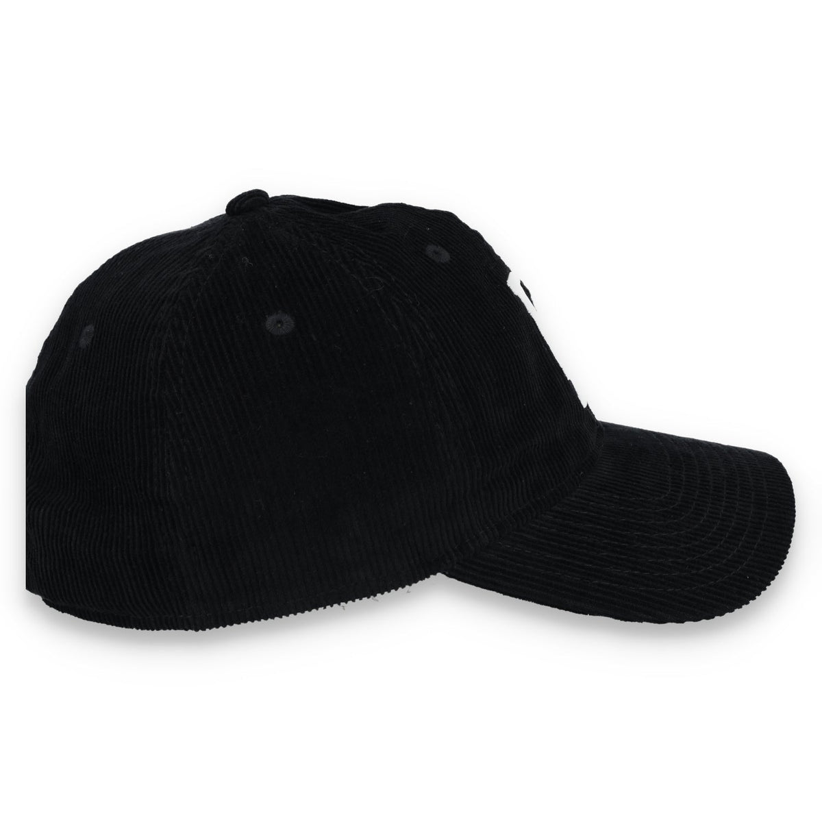 New Era Los Angeles Dodgers Corduroy 9TWENTY Adjustable Hat-Black/White product image 6, provided for visual reference and