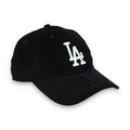 New Era Los Angeles Dodgers Corduroy 9TWENTY Adjustable Hat-Black/White product image 1, provided for visual reference and