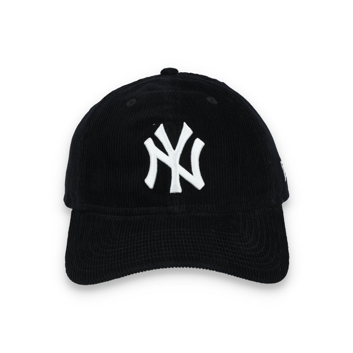 New Era New York Yankees Corduroy 9TWENTY Adjustable Hat-Black/White product image 2, provided for visual reference and