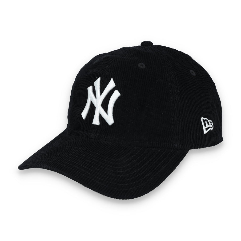 New Era New York Yankees Corduroy 9TWENTY Adjustable Hat-Black/White product image 3, provided for visual reference and