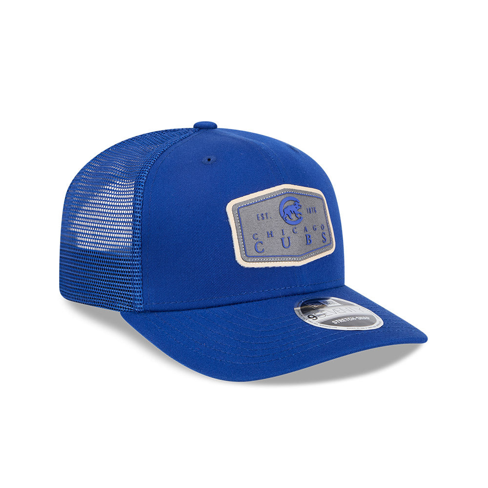 Chicago Cubs New Era 9SEVENTY Labeled Stretch Snapback Hat product image 1, provided for visual reference and product detail