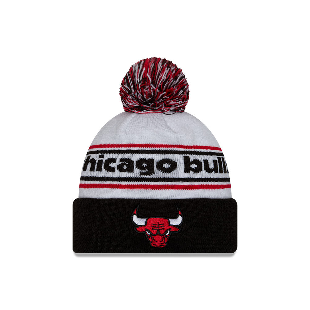 Chicago Bulls Banded 19884 Pom Knit Hat product image 1, provided for visual reference and product detail review