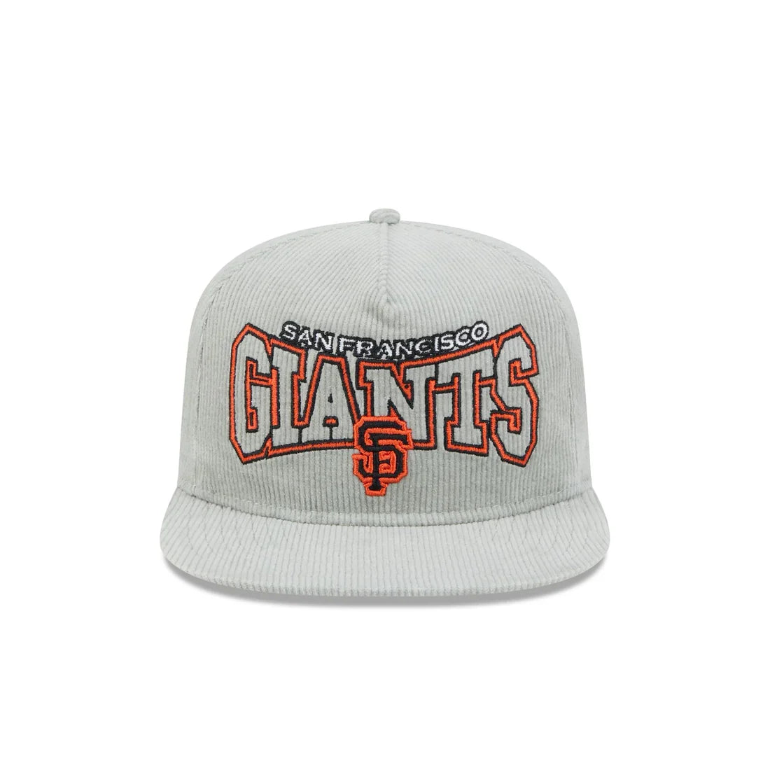 New Era San Francisco Giants Corduroy Gray Cord Golfer Snapback Hat product image 1, provided for visual reference and