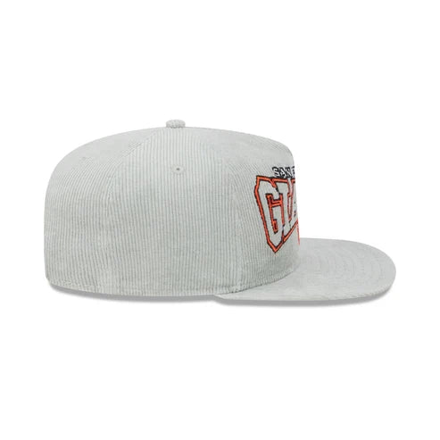 New Era San Francisco Giants Corduroy Gray Cord Golfer Snapback Hat product image 4, provided for visual reference and