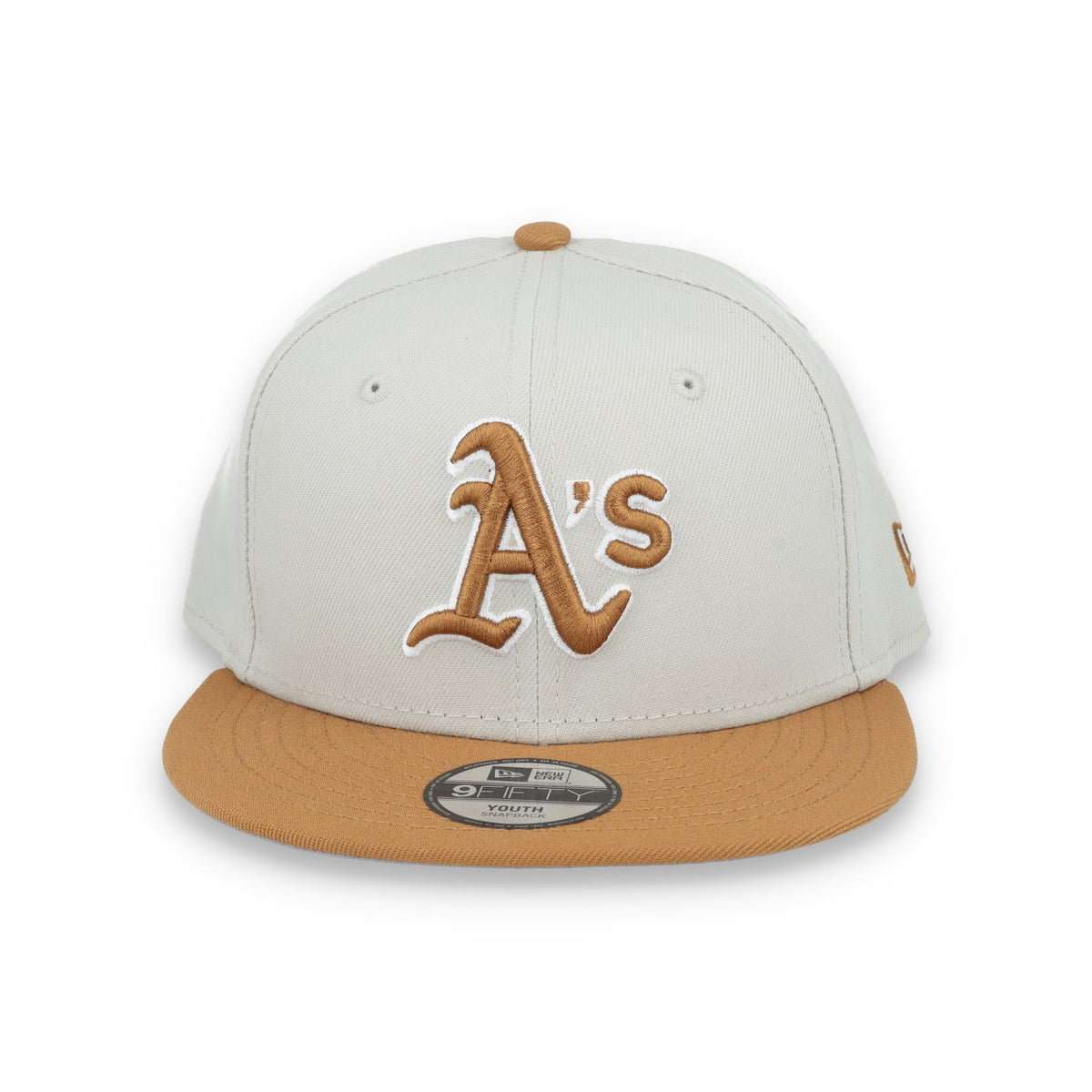 New Era Youth Oakland Athletics Color Pack 9FIFTY Snapback Hat-Stone/Light Bronze product image 2, provided for visual