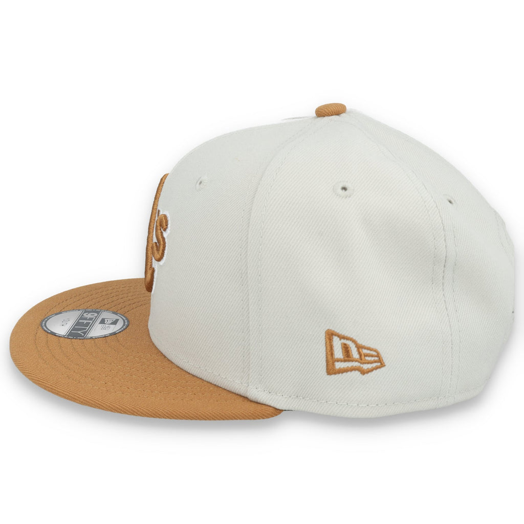 New Era Youth Oakland Athletics Color Pack 9FIFTY Snapback Hat-Stone/Light Bronze product image 4, provided for visual