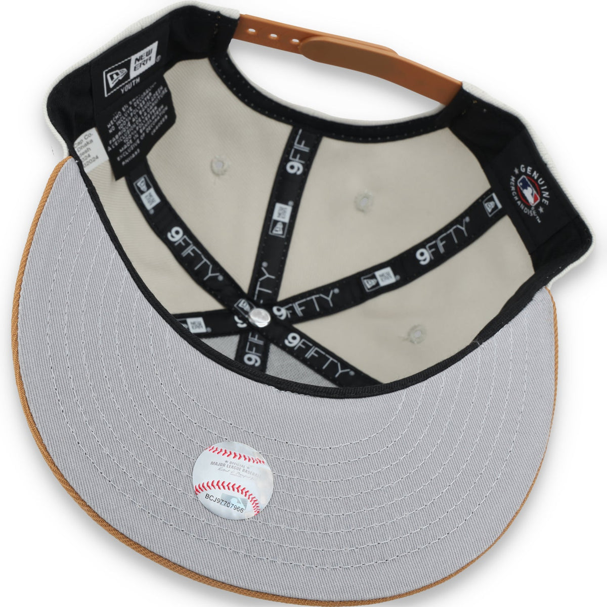 New Era Youth Oakland Athletics Color Pack 9FIFTY Snapback Hat-Stone/Light Bronze product image 7, provided for visual