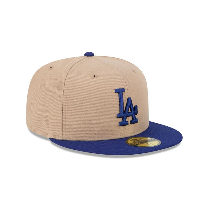 New Era Los Angeles Dodgers 59FIFTY Fitted Hat-Camel product image 1, provided for visual reference and product detail review