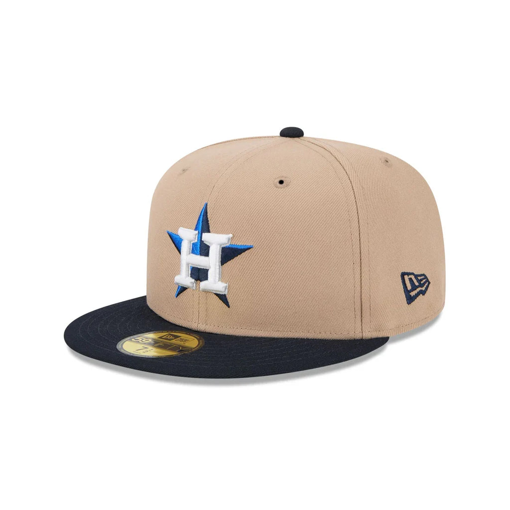 New Era Houston Astros 59FIFTY Fitted Hat-Camel product image 2, provided for visual reference and product detail review