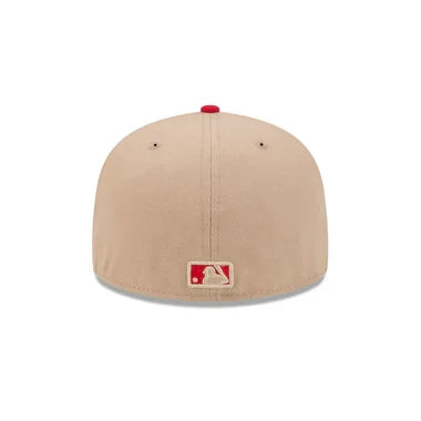 New Era Los Angeles Angels 59FIFTY Fitted Hat-Camel product image 6, provided for visual reference and product detail review