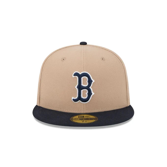 New Era Boston Red Sox 59FIFTY Fitted Hat-Camel product image 3, provided for visual reference and product detail review