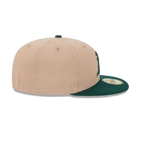 New Era Oakland Athletics 59FIFTY Fitted Hat-Camel product image 5, provided for visual reference and product detail review