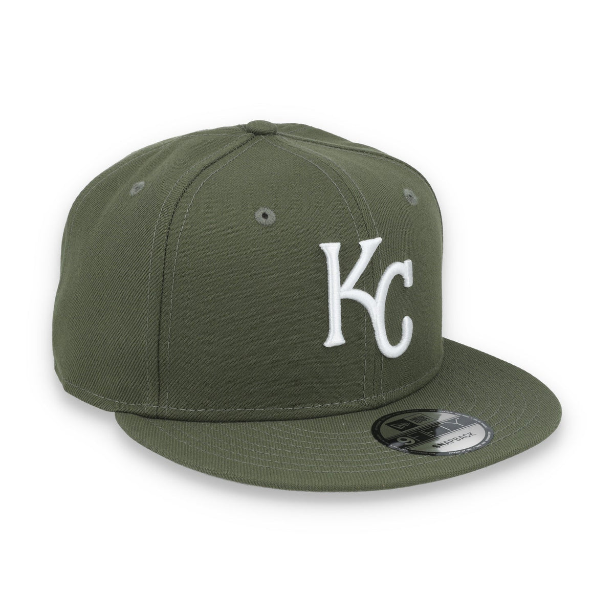 New Era Kansas City Royals 9FIFTY Snapback Hat- Olive Green product image 1, provided for visual reference and product